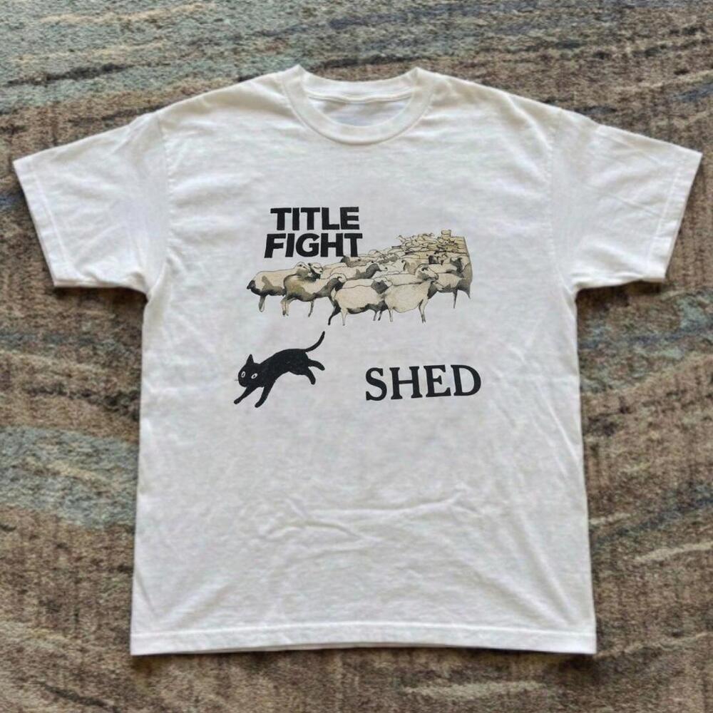 Gildan White T-Shirt, Title Fight White Band Tee